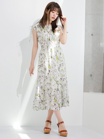 LADYMADE ドロストリボンショルダーワンピース