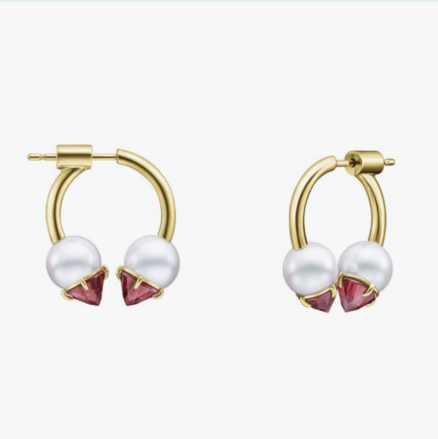 TASAKI リファインド リベリオン シグネチャー ガーネット イヤリング