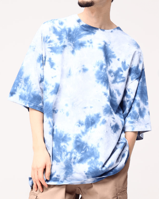 FIRST DOWN タイダイ柄 オーバーサイズ ユニセックス Tシャツ