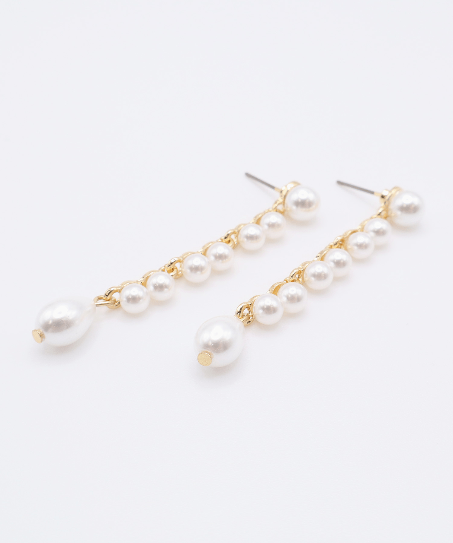 VATSURICA 〈L1154P5〉デザイン パール ロング ピアス