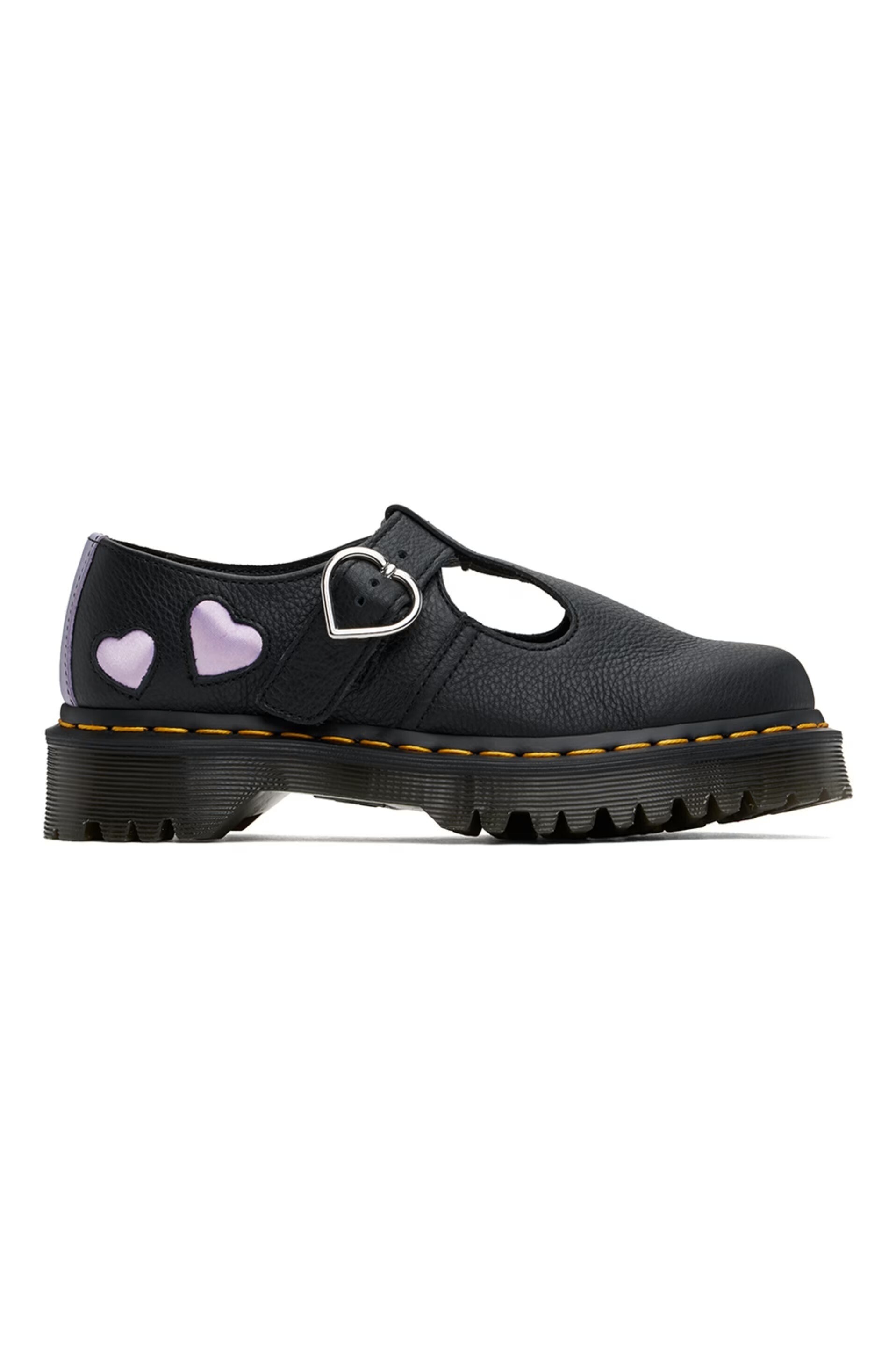 DR. MARTENS ブラック Polley Heart メリージェーン