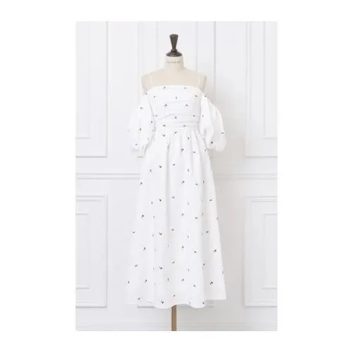 MISTREASS Sweet Balloon Sleeve Dress