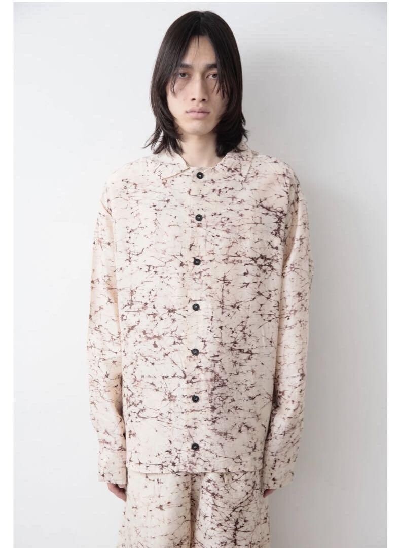AIREI SILK BATIK BUTTON UP SHIRT