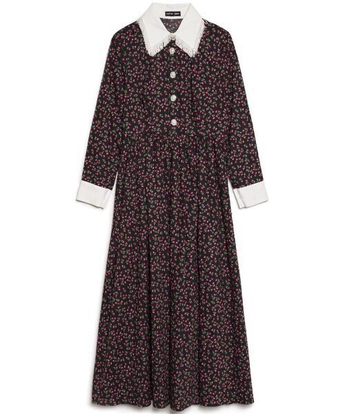 SisterJane Sketch Floral ミディワンピース