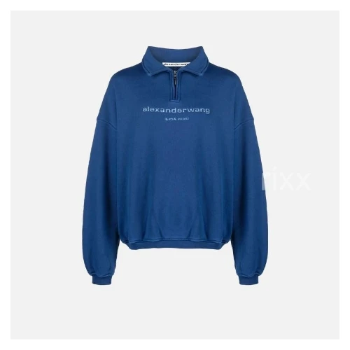 Alexander Wang テリー ハーフジップ ポロ スウェットシャツ