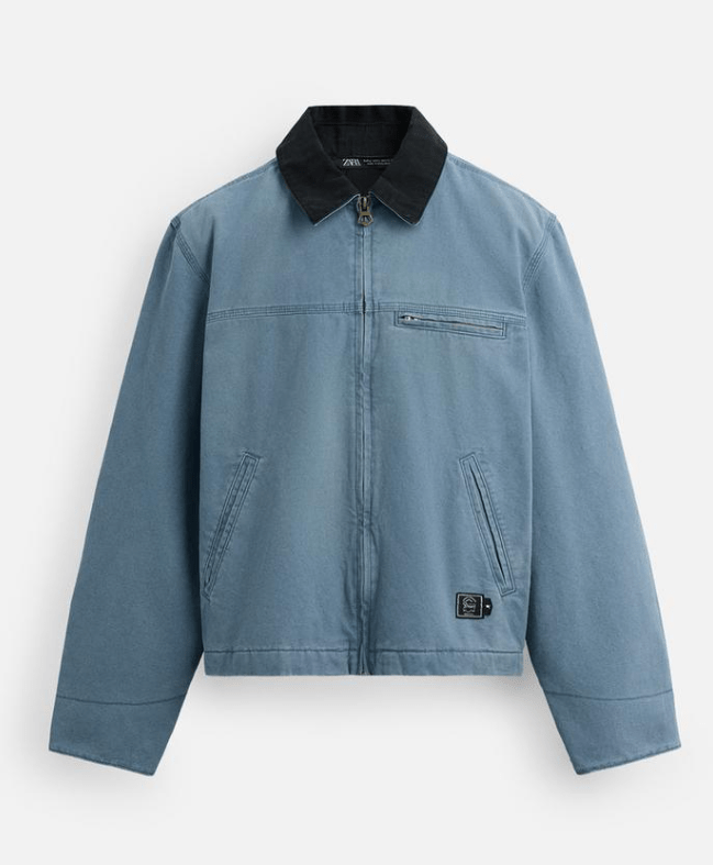 ZARA WASHED PADDED JACKET