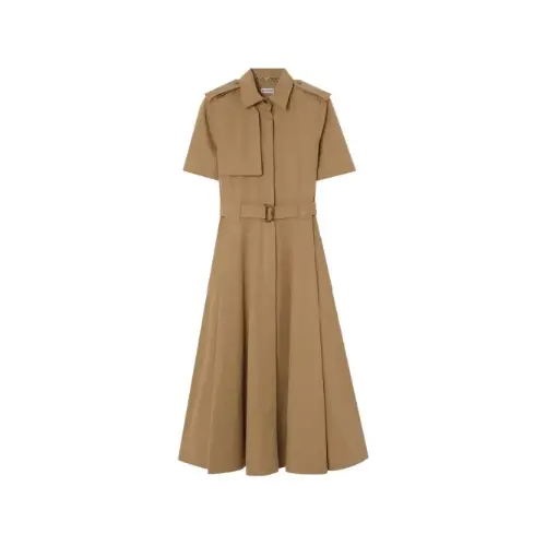 BURBERRY cotton poplin shirt dress