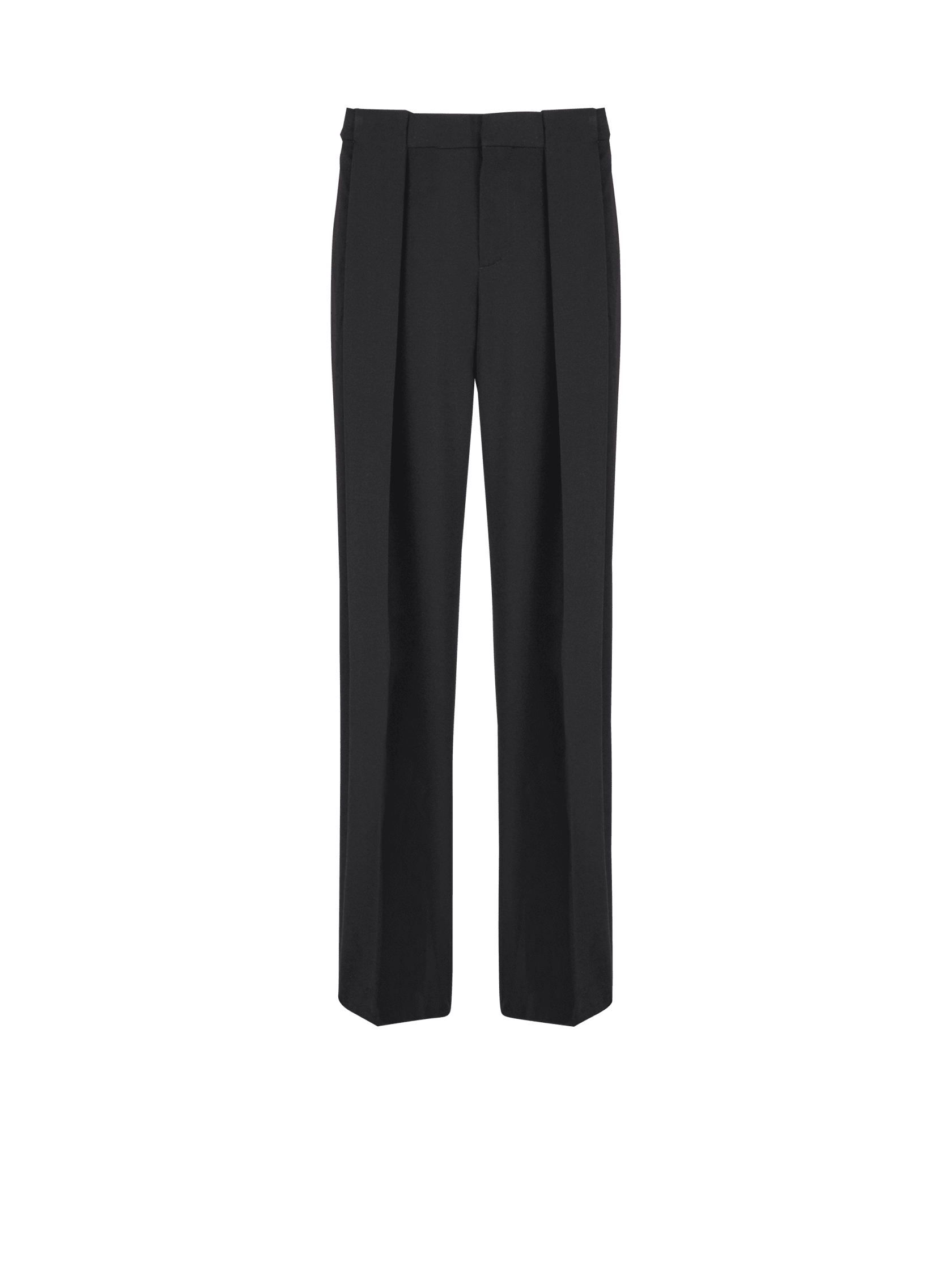 Balmain Pleated Grain De Poudre Trousers