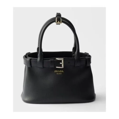 PRADA バックル スモール レザーバッグ ベルト付