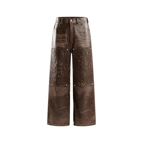 INTL Collective Cobweb Leather Pants