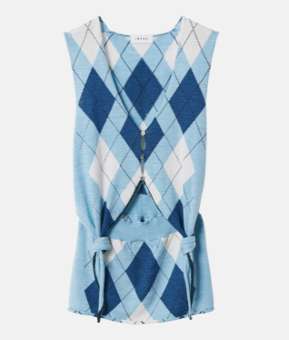 IRENE Argyle Knit Vest