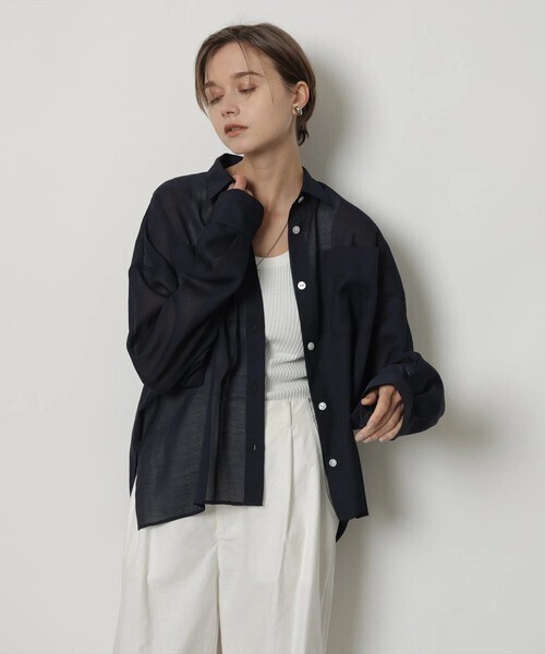 CADUNE シアーシャツ