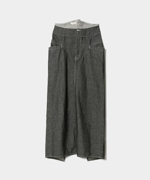 beautiful people left hand twill pencil denim skirt
