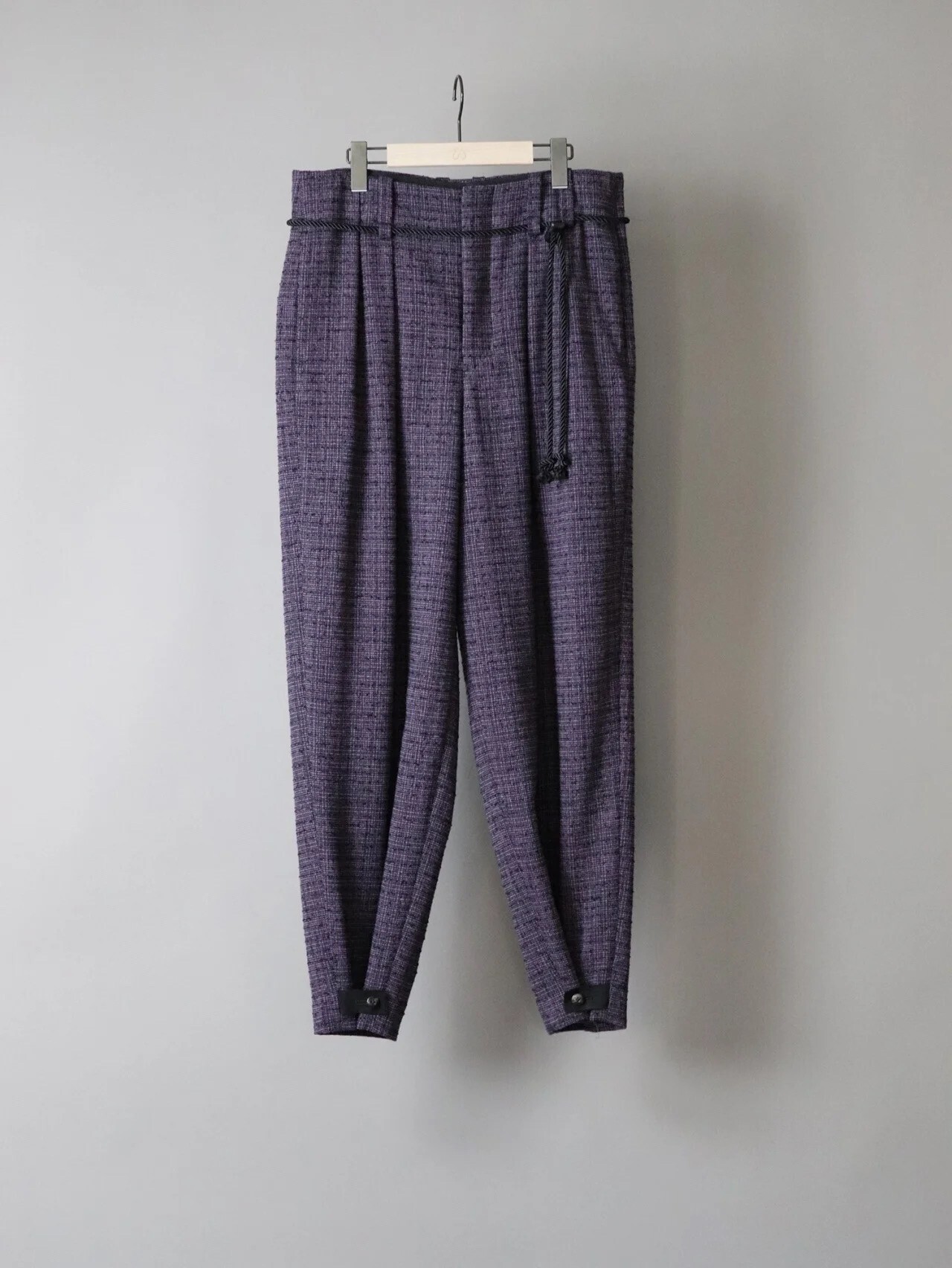 ETHOSENS Tweed Squeeze Slacks Purple