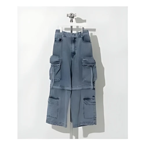 MAISON SPECIAL Big Pocket 2WAY Buggy Denim Cargo Pants