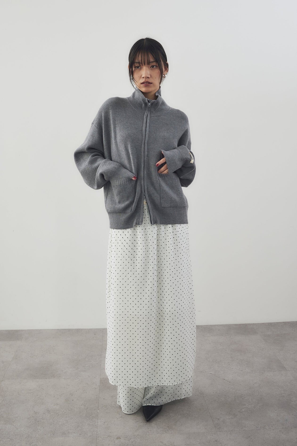 HANNE Sheer dot layered pants
