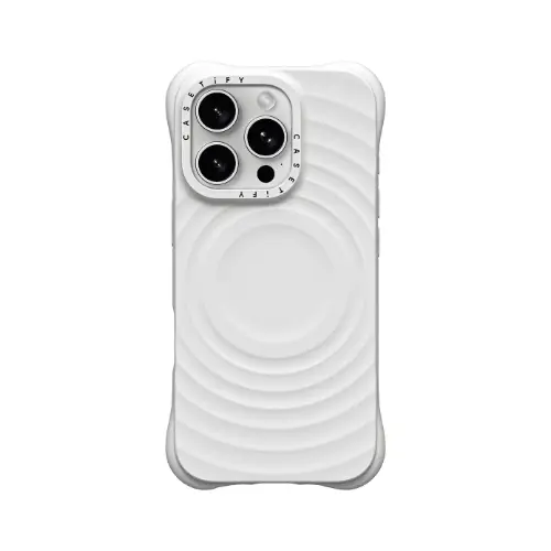 CASETiFY ウェーブ シリコンケース - ホワイト