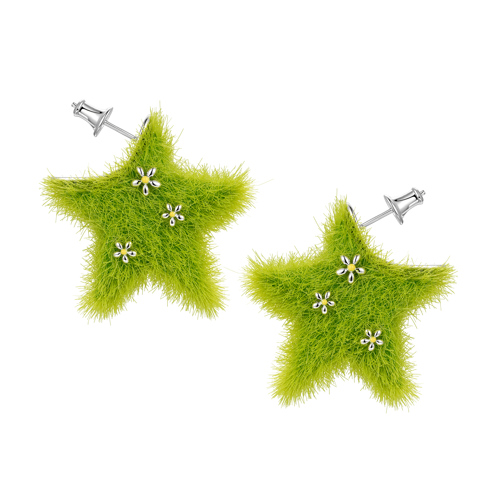 YVMIN PARADISE / GRASS STAR STUD EARRING