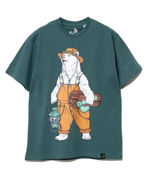 go slow caravan USA/C オーバーオールキャンパークマTEE