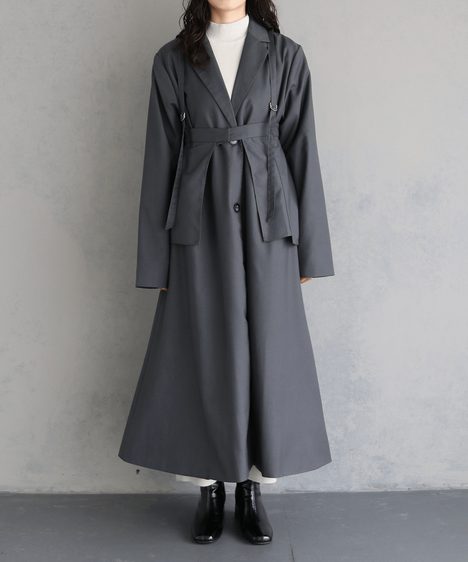 &g’aime 3WAY LAYERED LONG COAT/293-65700