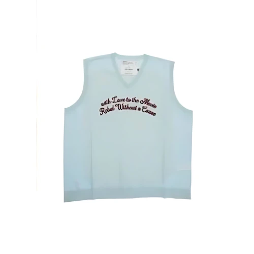 DAIRIKU "Letter" Skeleton Knit Vest