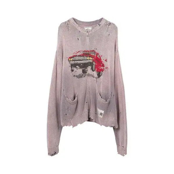 Maison MIHARA YASUHIRO Car Jacquard Knit Cardigan