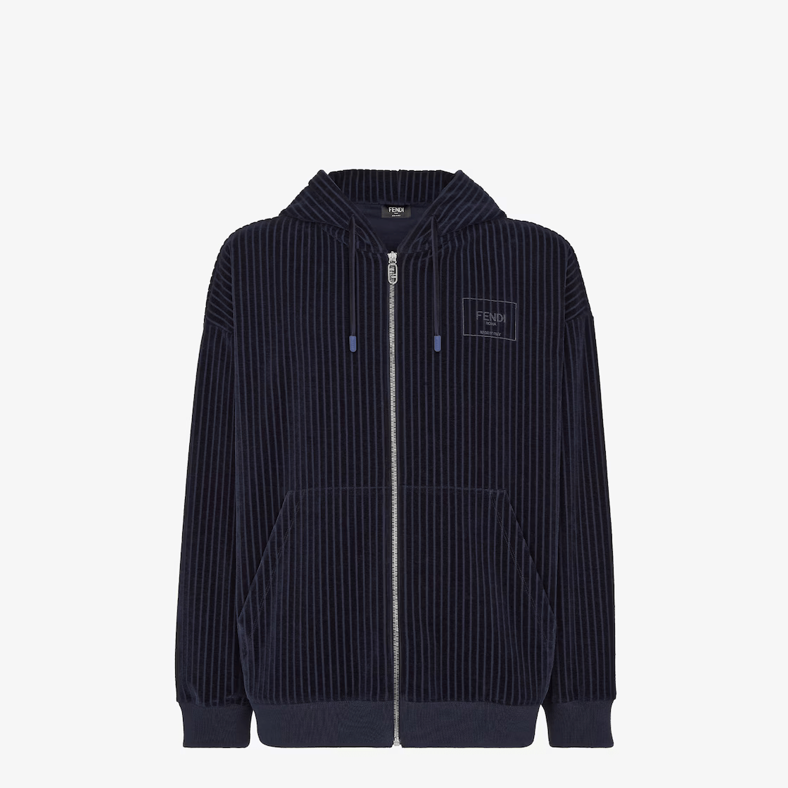 FENDI ブルーベルベット スウェットシャツ