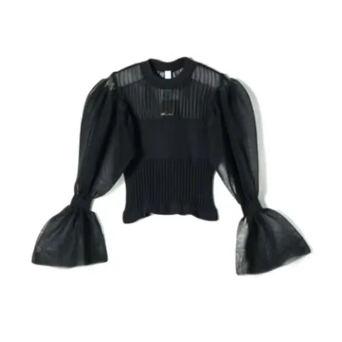 CFCL FLUTED LUCENT MARIE SLEEVE TOP