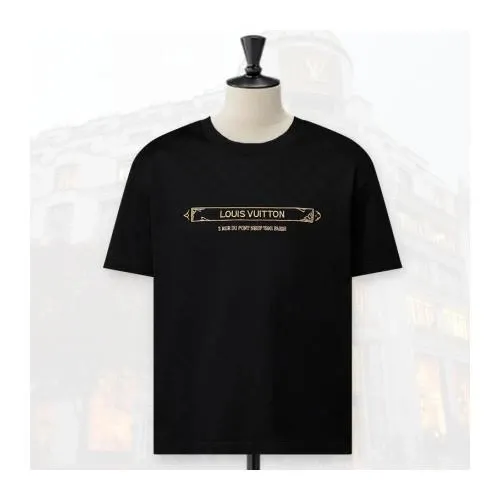 LOUIS VUITTON エンベリッシュドダミエピケニットTシャツ