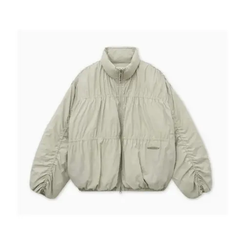 Matin Kim HIGH NECK SHIRRING DOWN JUMPER