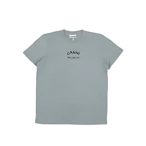 GANNI Thin Jersey Relaxed O-neck T-shirt