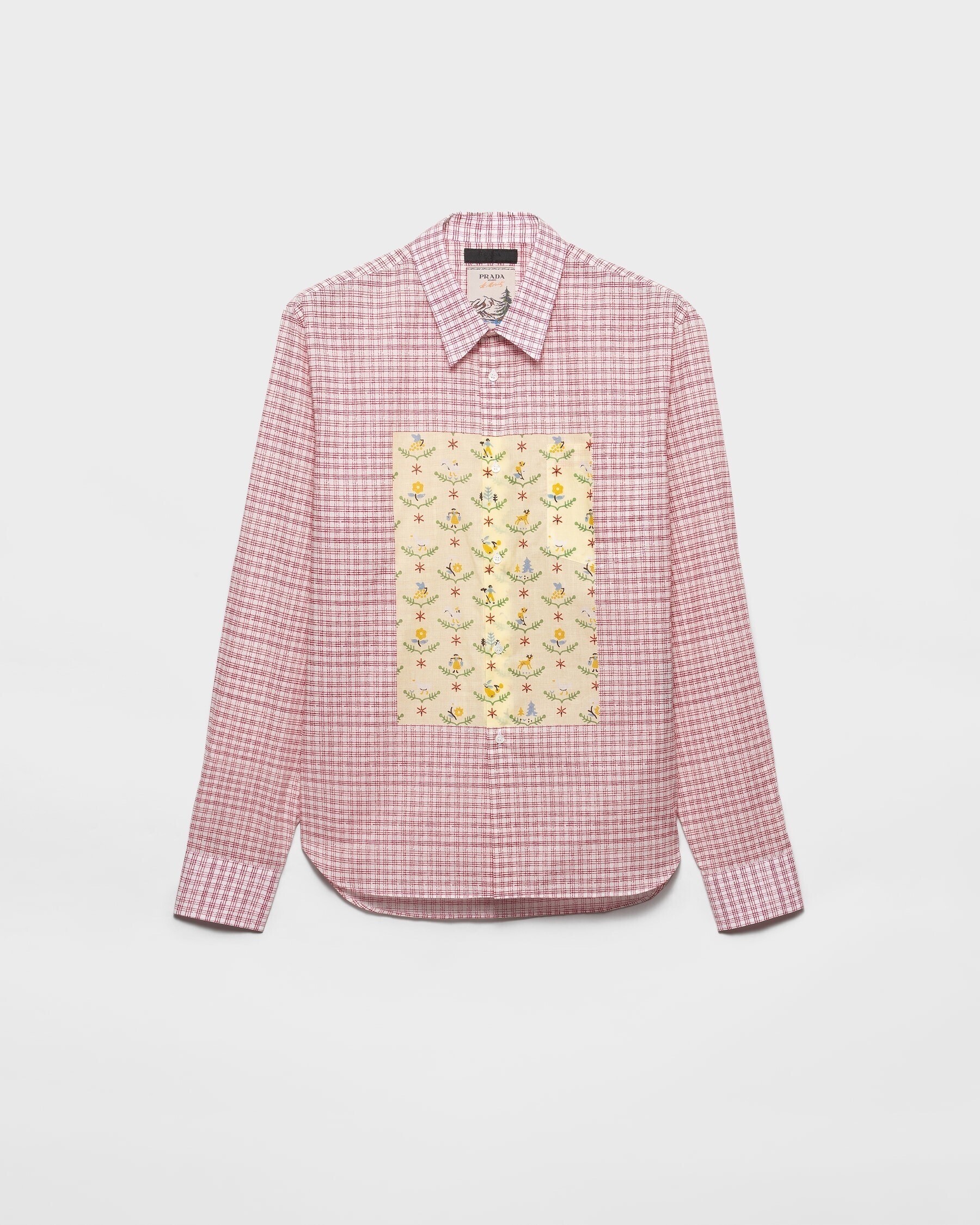 PRADA プリントコットン シャツ