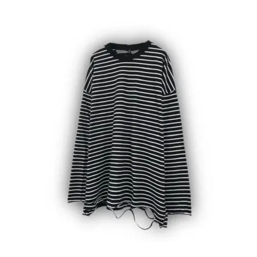 Never mind the XU stripe damage long sleeve tee