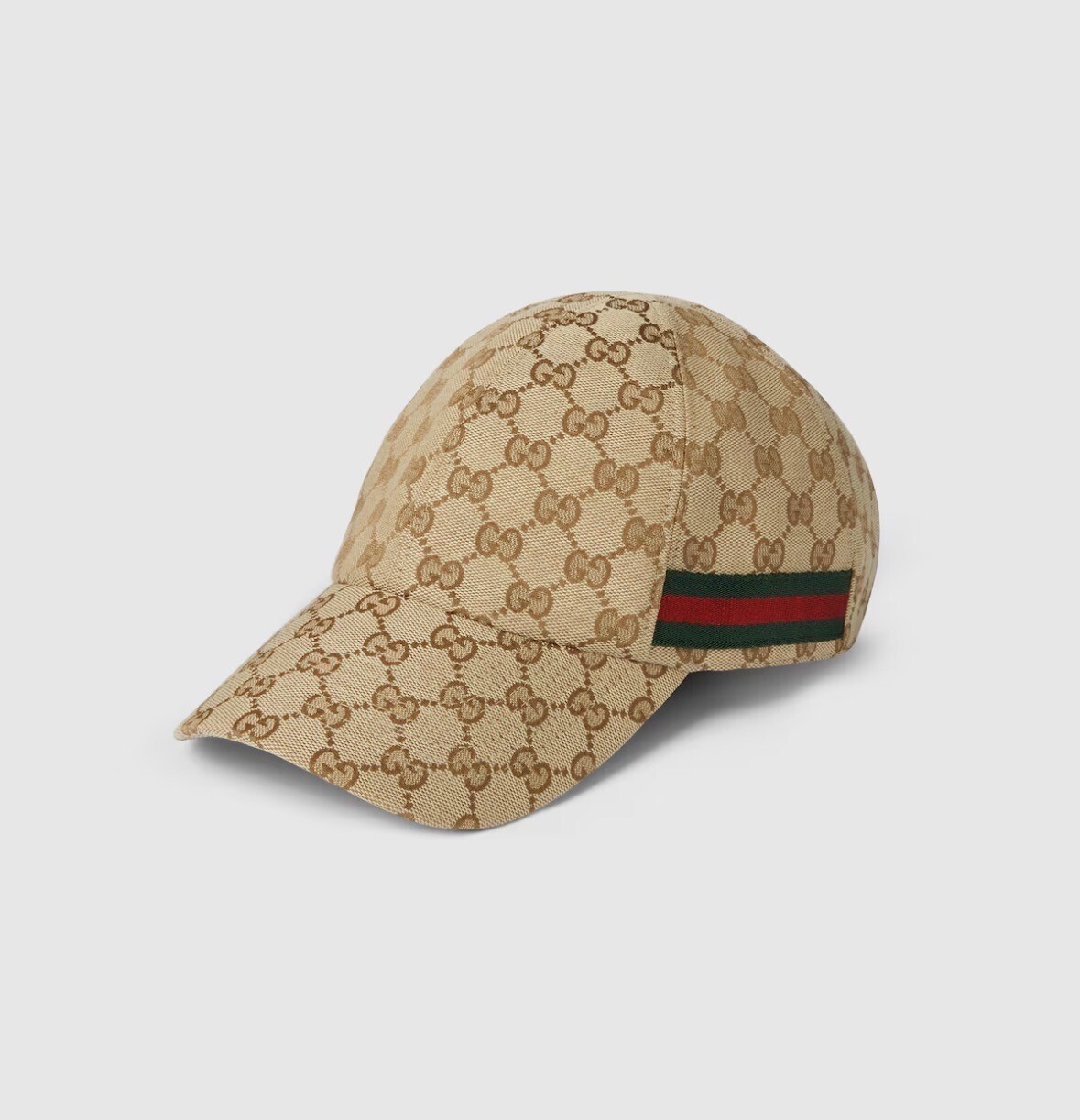 GUCCI ウェブ ストライプ GG ベースボールキャップ