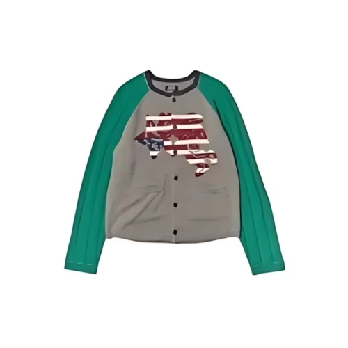 FAKE AS FLOWERS ANGEL RAGLAN KNIT CARDIGAN