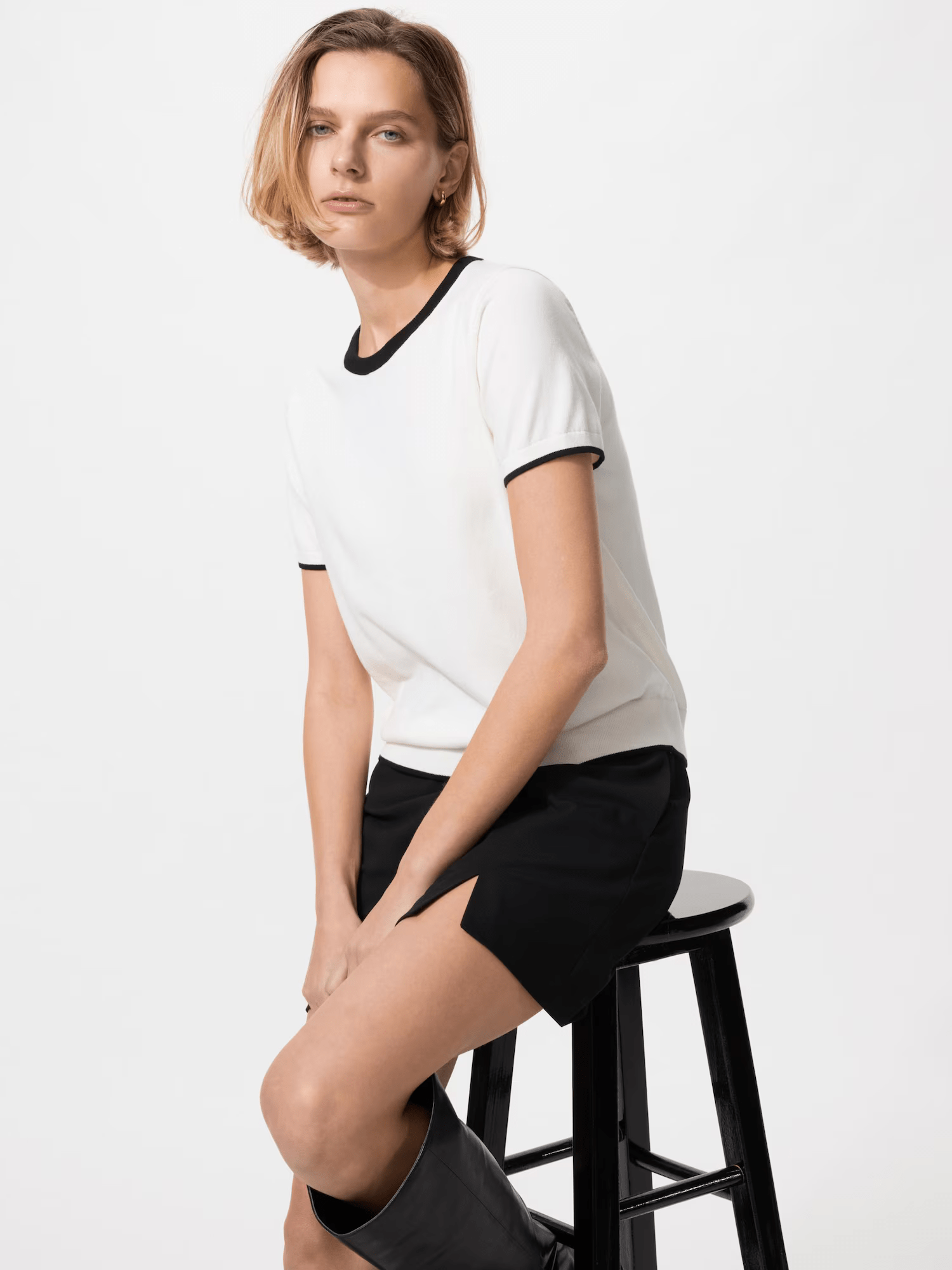 UNIQLO UVカットクルーネックセーター/ウォッシャブル
