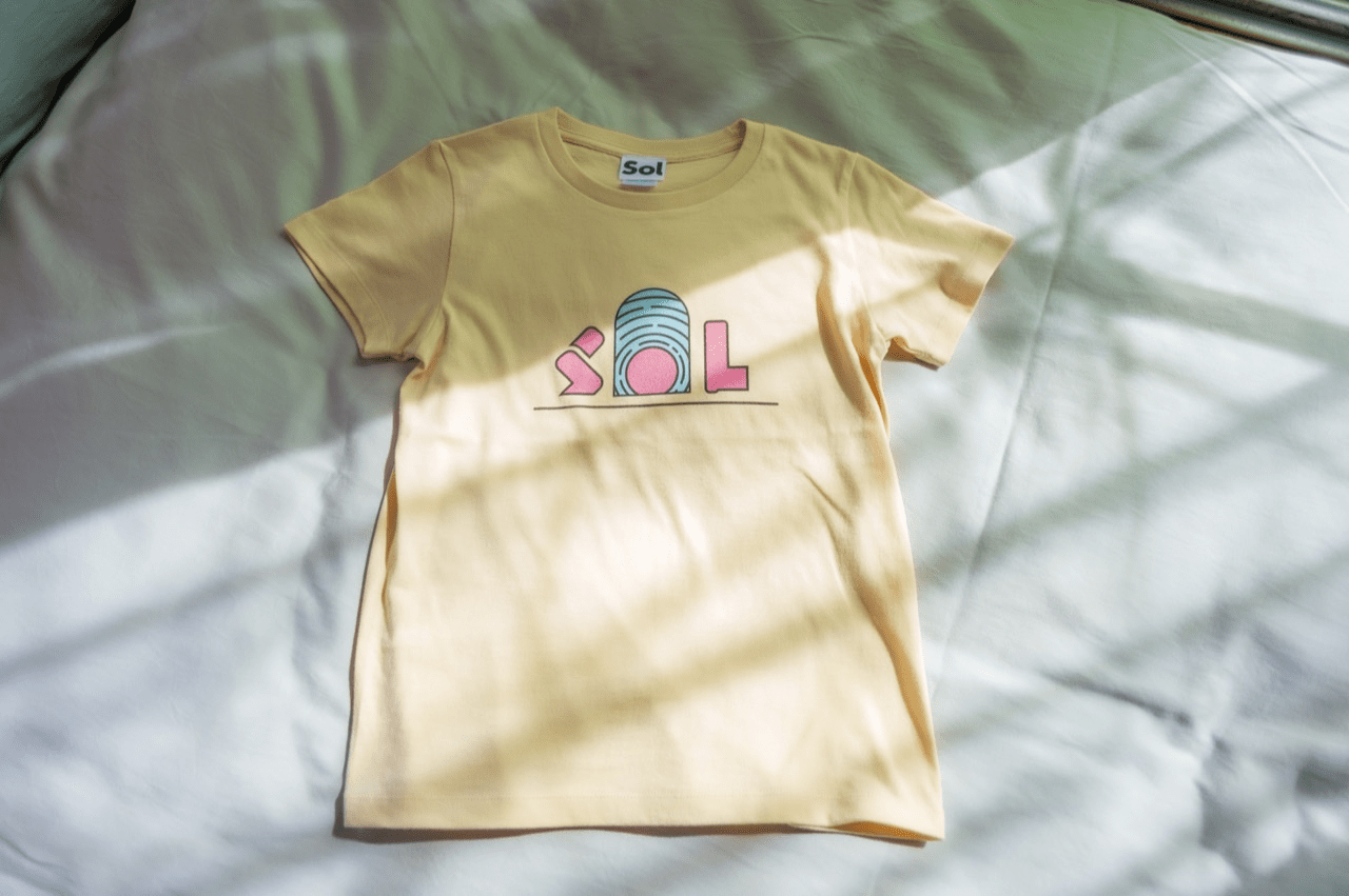 Sol(ソル) Solロゴ Tシャツ(ベージュ) レディース