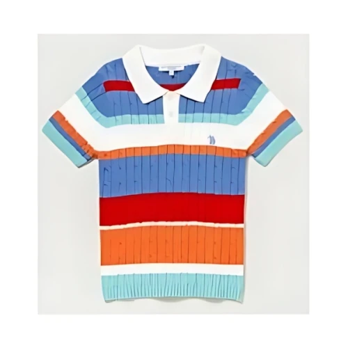 U.S. POLO ASSN. Cable Knit Polo Shirt