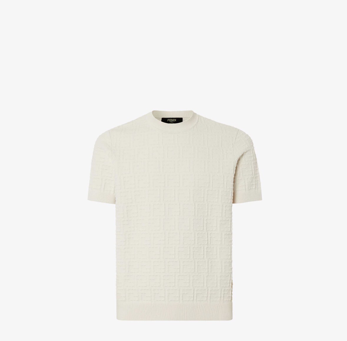 FENDI ベージュコットン FFセレリア セーター