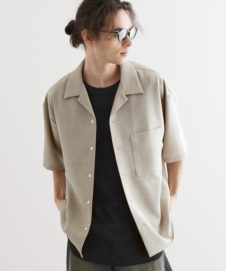 tk.TAKEO KIKUCHI テッククレープシャツ