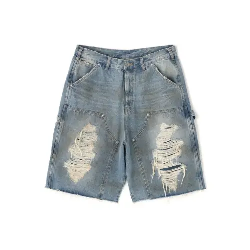 WHITELAND DENIM DOUBLE KNEE SHORT PANT