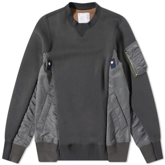 sacai クラシック MA-1 クルースウェット