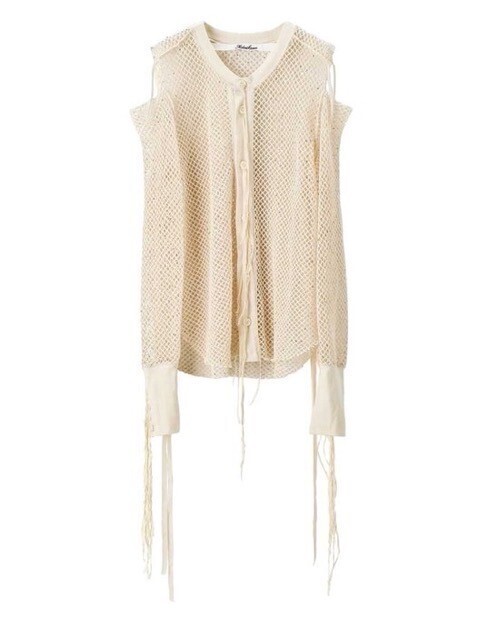 Midorikawa SEQUIN MESH SHIRTS (IVORY)