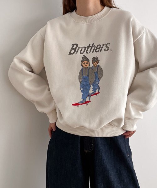 El mar (エルマール)"Brothers"裏起毛トレーナー