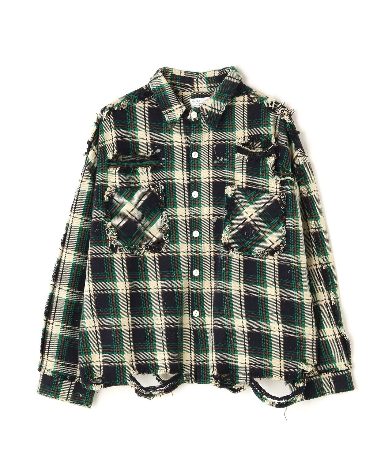 DankeSchon COTTON VIYELLA DAMEGE SHIRT