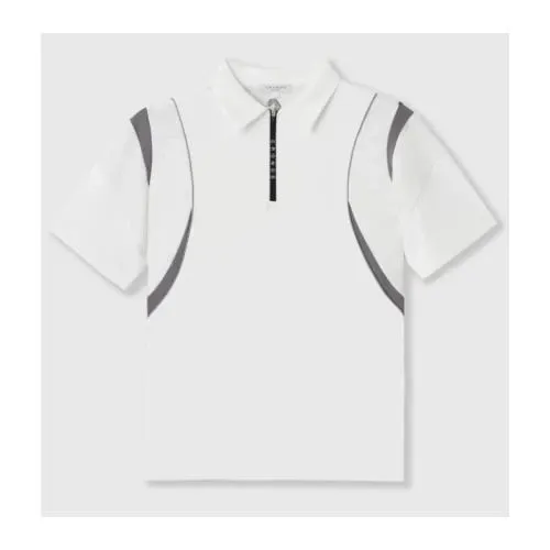 CRONOS CRONOS BLACK ACTIVE MESH POLO