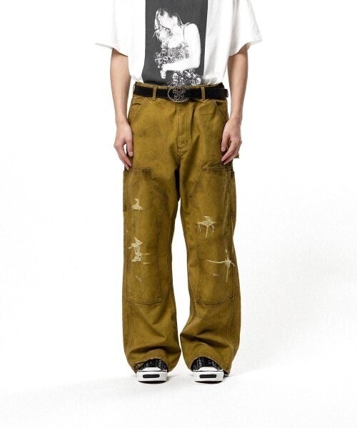 KAMIYA BORO Duck Painter Pants
