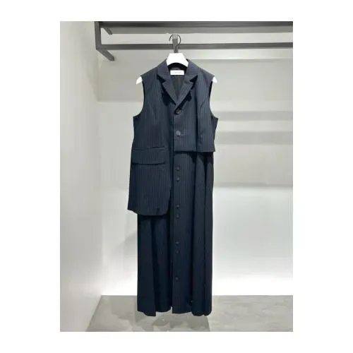 ENFOLD TAILORED VEST DRESS