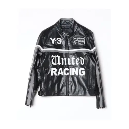 Y-3 NBHD LEATHER RACER JACKET