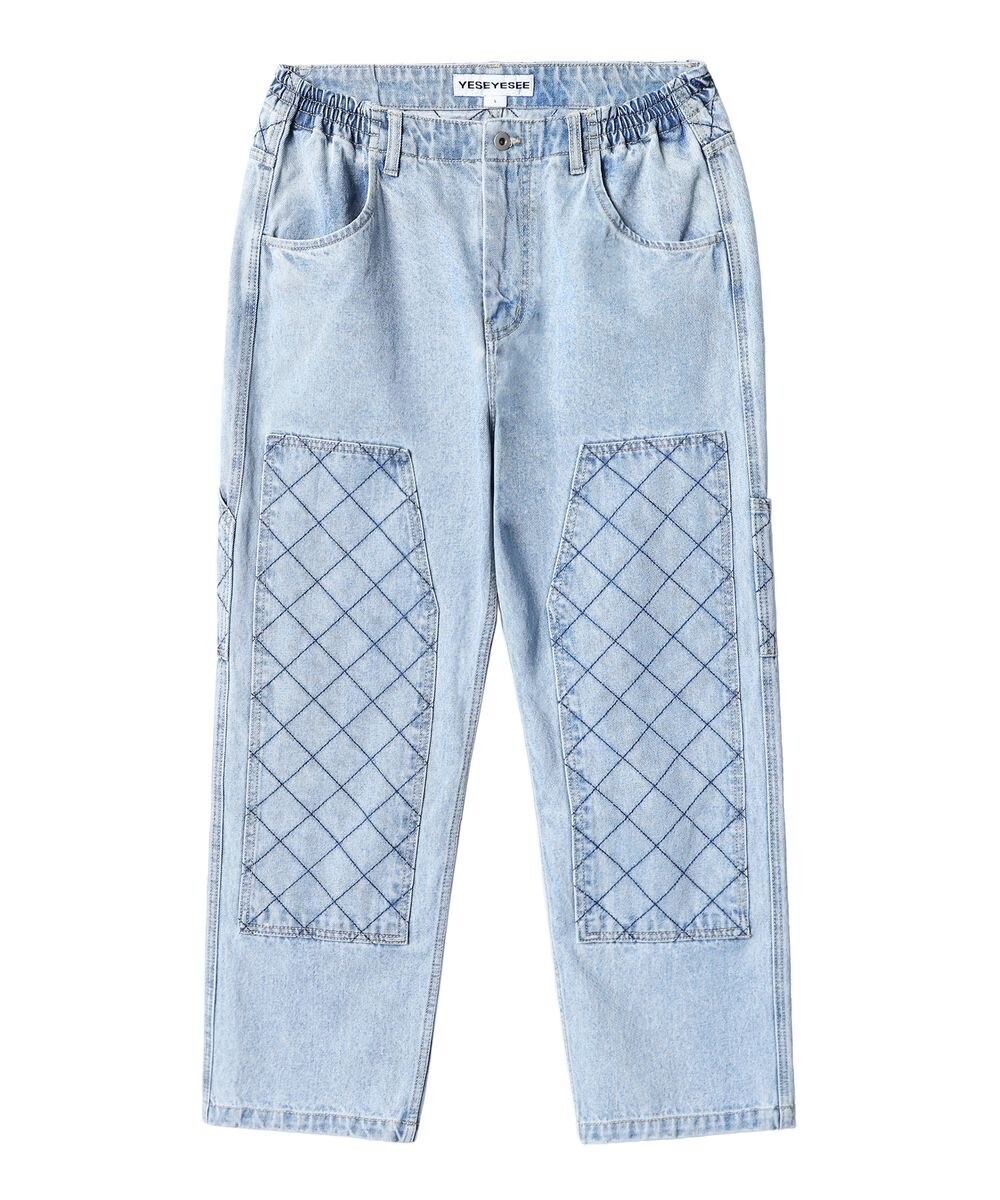 YESEYESEE Net Denim Work Pants Light Blue